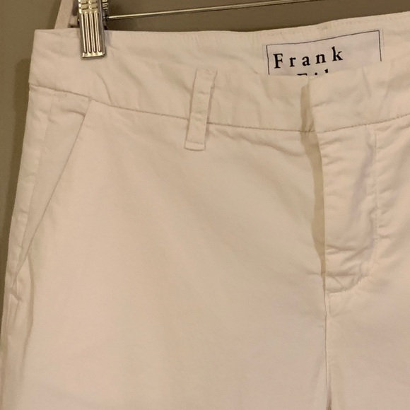 Frank & Eileen Wicklow The Italian Chino Performance Twill in White Pants Size 8 - Picture 6 of 15